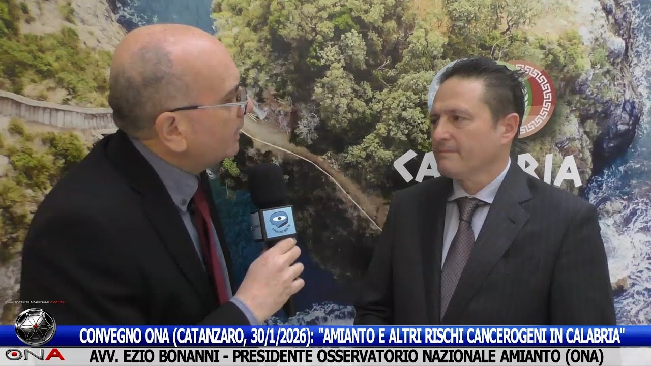 Convegno "Amianto e altri rischi cancerogeni in Calabria" - Avv. Ezio Bonanni (Pres. ONA)