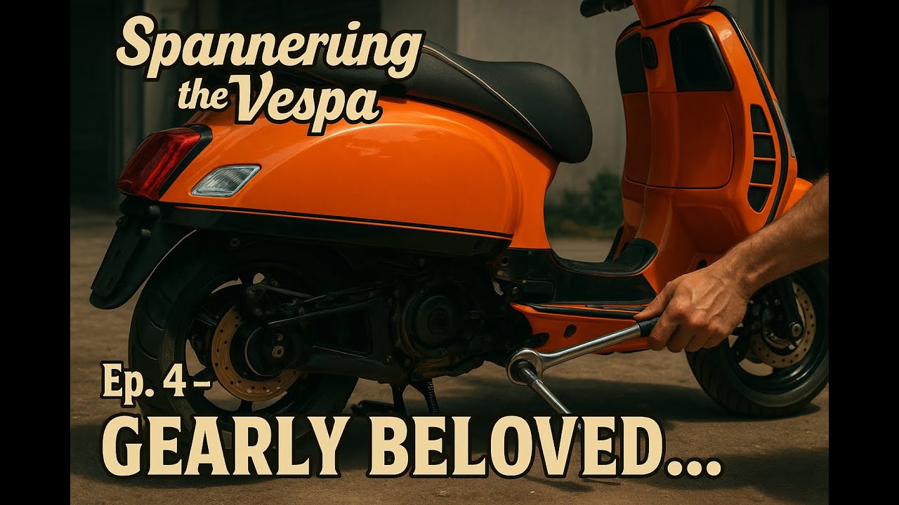 Spannering the Vespa GTS 300 - Ep.4 : Gear Oil Change (GTS 300)