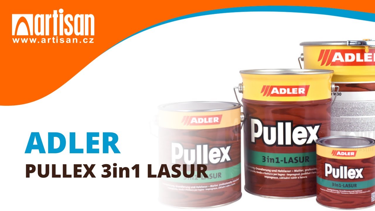 ADLER Pullex 3in1 - tenkovrstvá impregnační lazura na dřevo