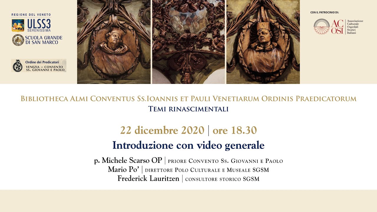 La Biblioteca del Convento di Ss. Giovanni e Paolo di Venezia - Introduzione