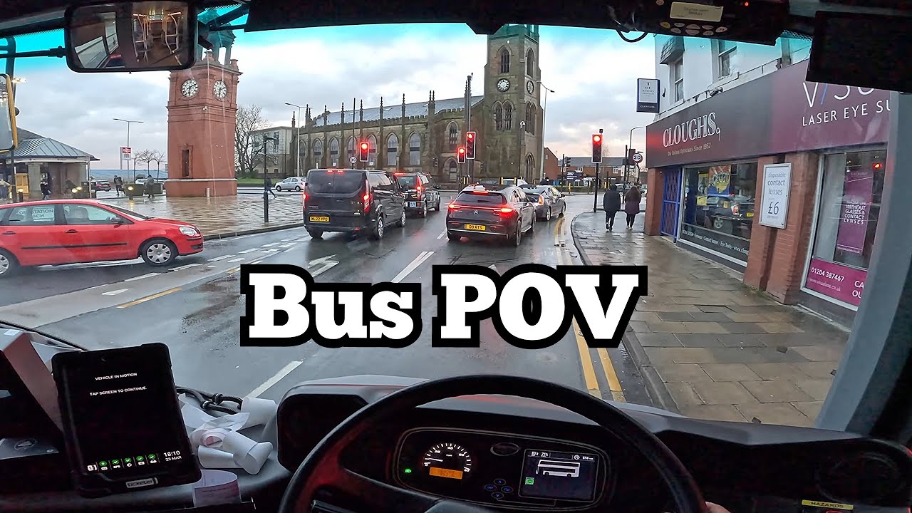 Realistic bus POV with Commentary in 4K [Manchester, UK] [ Wright Doubble Decker Bus]