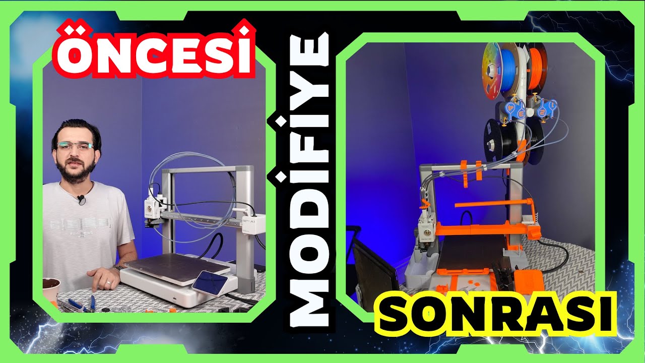 3D Yazıcımı Modifiye Ettim! Bambu Lab A1 Combo