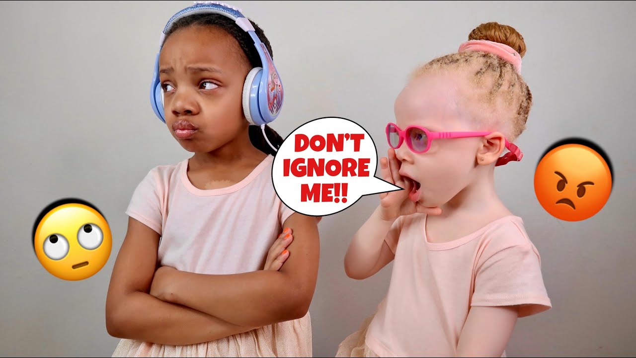 IGNORING MY LITTLE SISTER FOR 24 HOURS!
