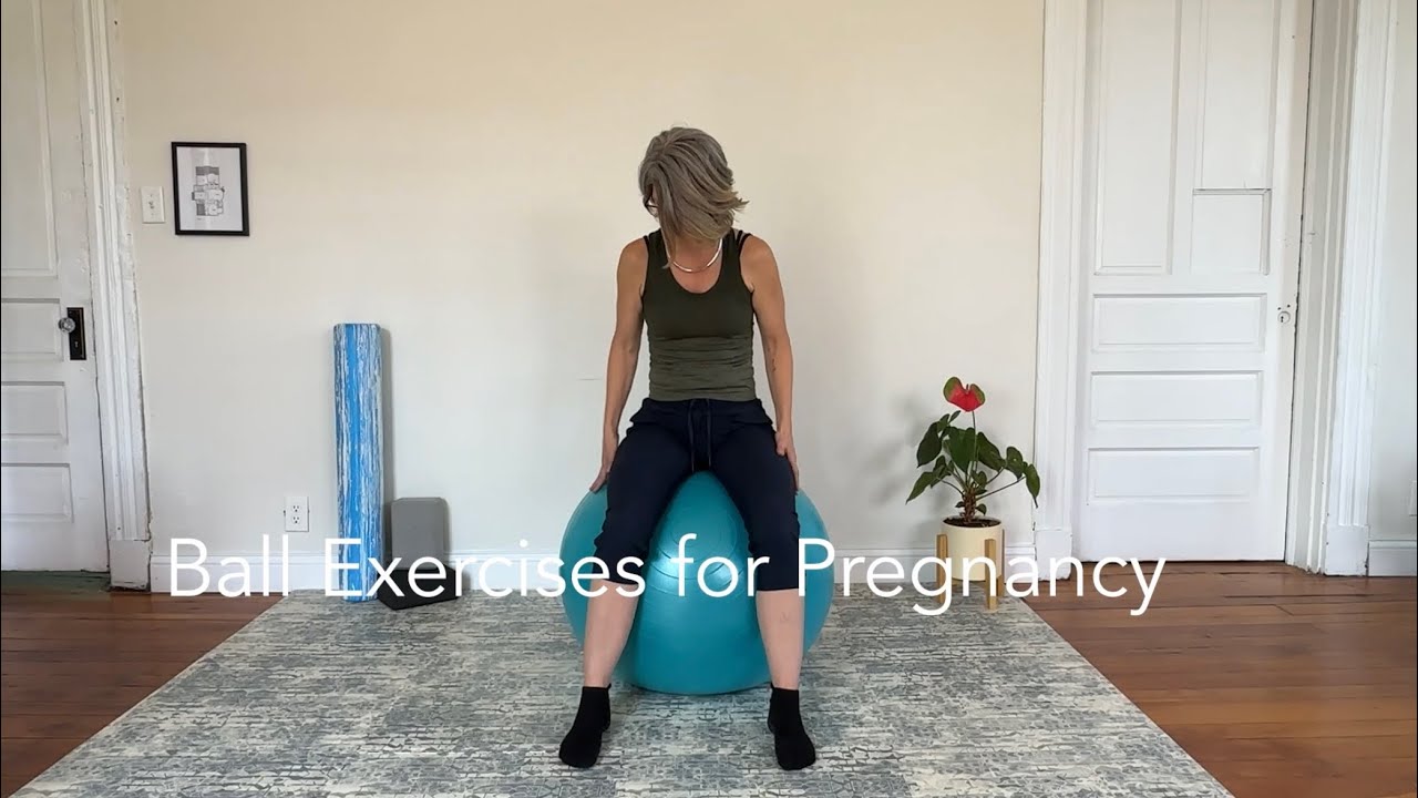 pelvic tilt ball Exercises for Pregnancy