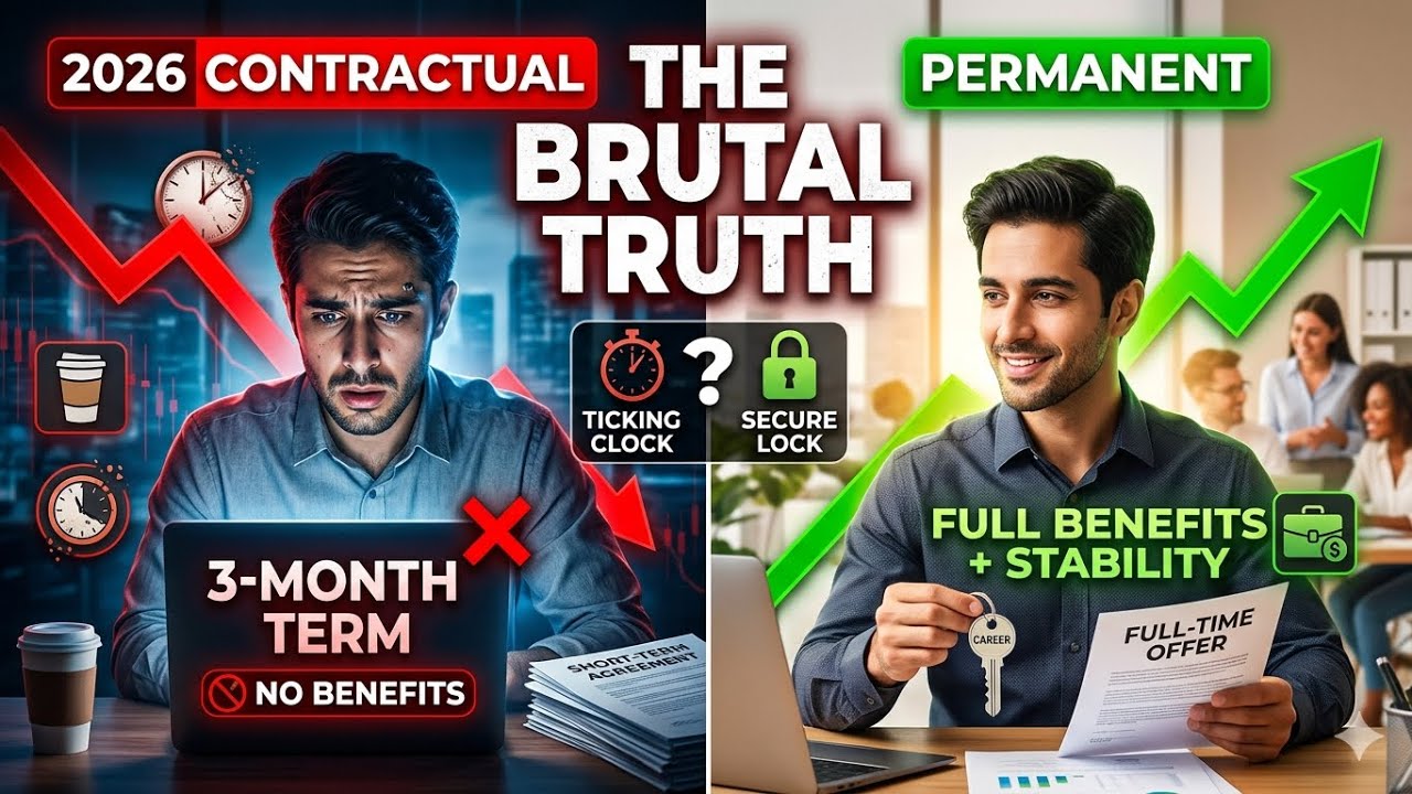 The Brutal Truth of Contractual Jobs in 2026 📉 | Who Should Avoid | Contract vs Permanent Jobs