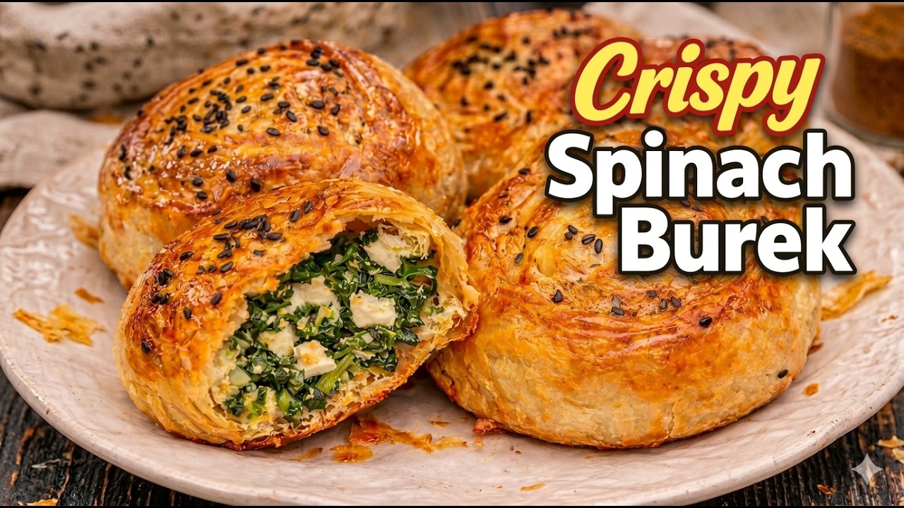 Easy Spinach Burek 🥬 | Домашний Бурек со Шпинатом