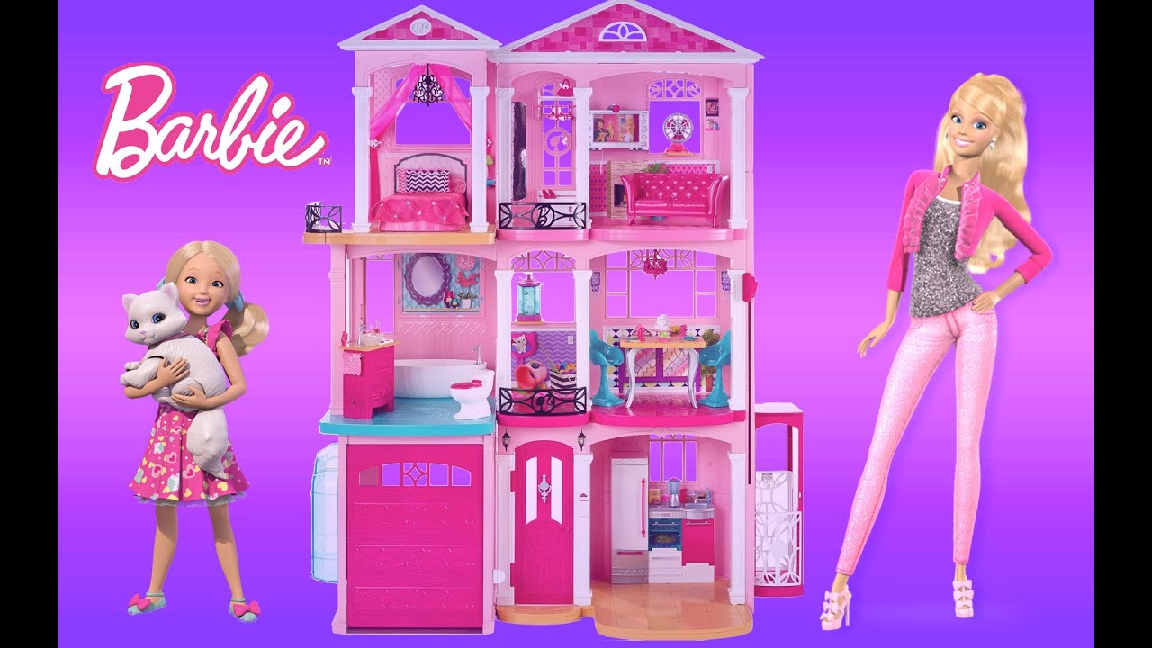 Barbie Dreamhouse Unboxing & Assembly | Full Dollhouse Tour + Barbie Life in the Dreamhouse Play!