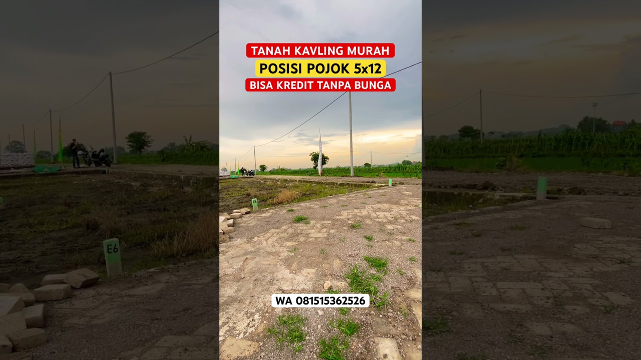 TANAH KAVLING MURAH KEDAMEAN | POSISI POJOK | UKURAN 5x12 #tanahkavlingmenganti #tanahkavling