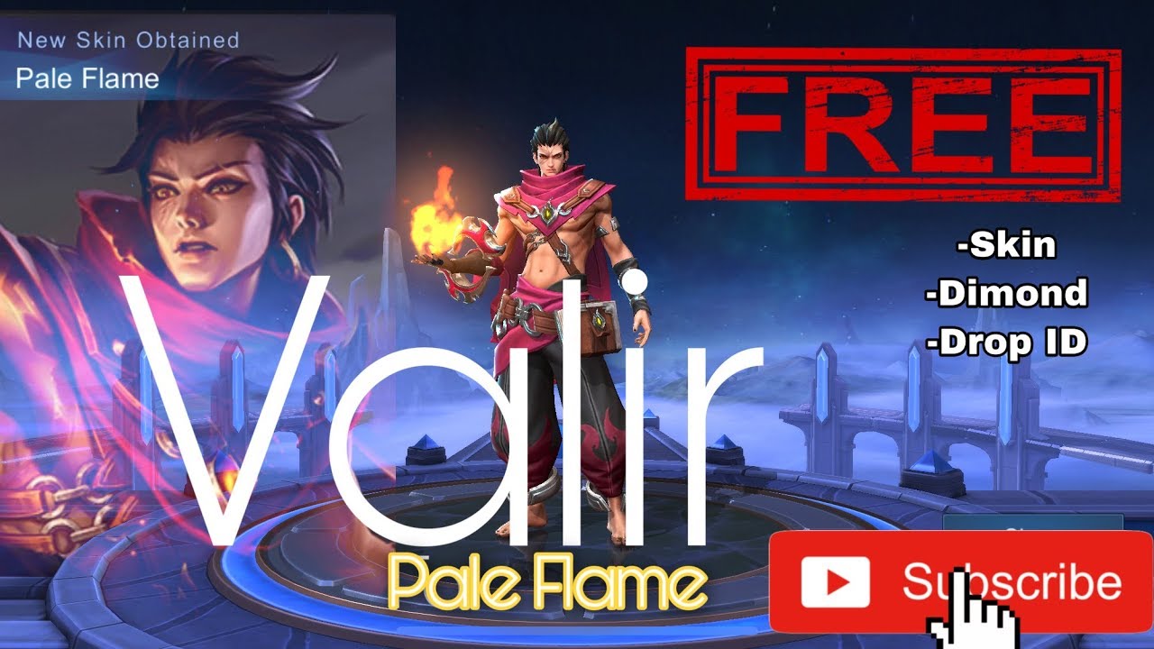 Valir Pale Flame Free skin or Diamonds Mobile legends