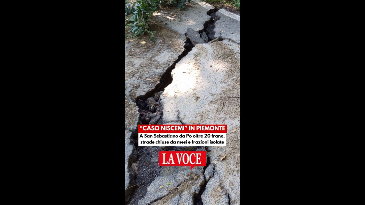 ⛰️ Un altro “caso Niscemi” in Piemonte: A San Sebastiano da Po oltre 20 frane