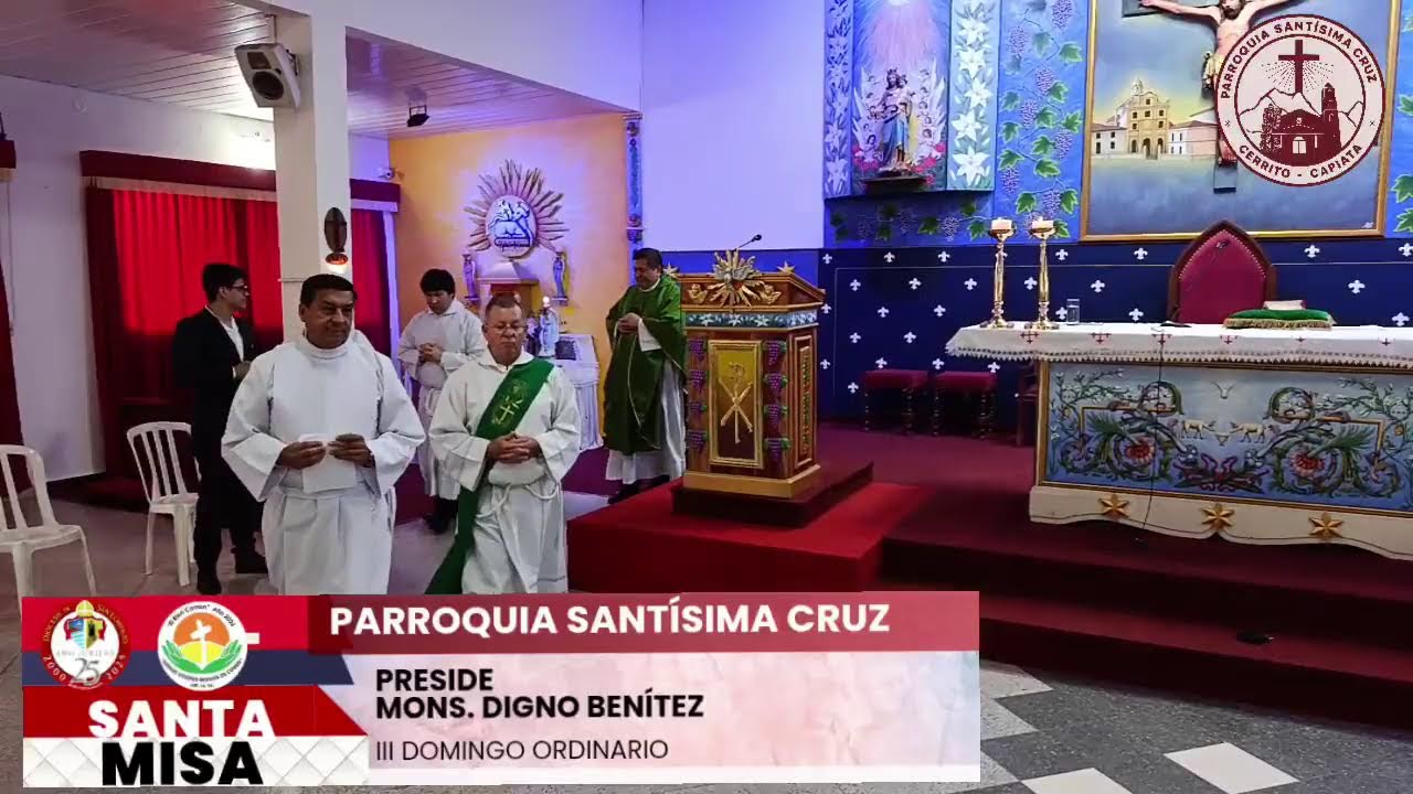 🎥 Transmisión de la Santa Misa 
25 de enero de 2026
07:00hs.
Preside Mons. Digno Benítez.