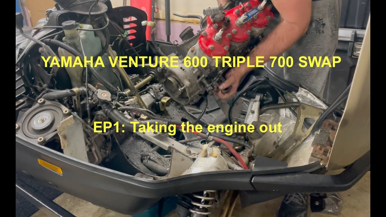 YAMAHA VENTURE 600 TRIPLE 700 SWAP - EP1: Taking the engine out