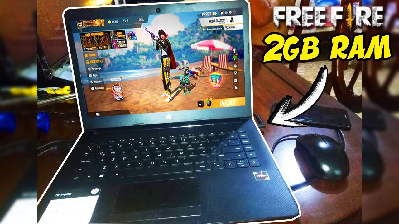 EL MEJOR EMULADOR PARA JUGAR FREE FIRE EN UNA LAPTOP CON 2GB RAM
