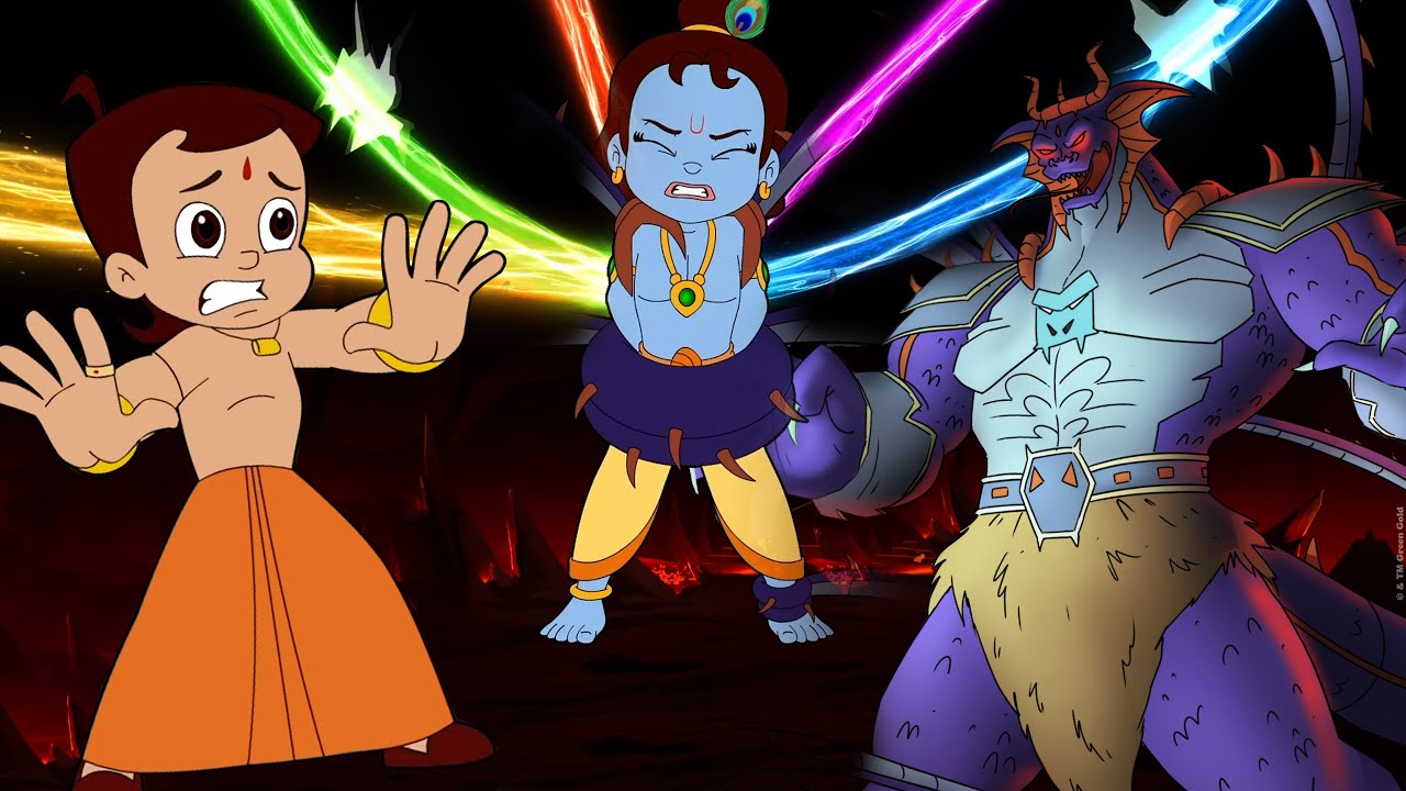 Chhota Bheem Vs Super Villains - Chapter 8 - Bhakshak hurts Krishna | The Monstrous Demon | Cartoons