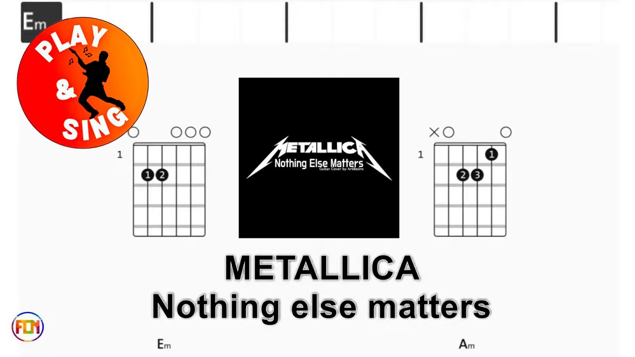 Metallica - Nothing Else Matters | Scrolling Guitar Chords & Lyrics