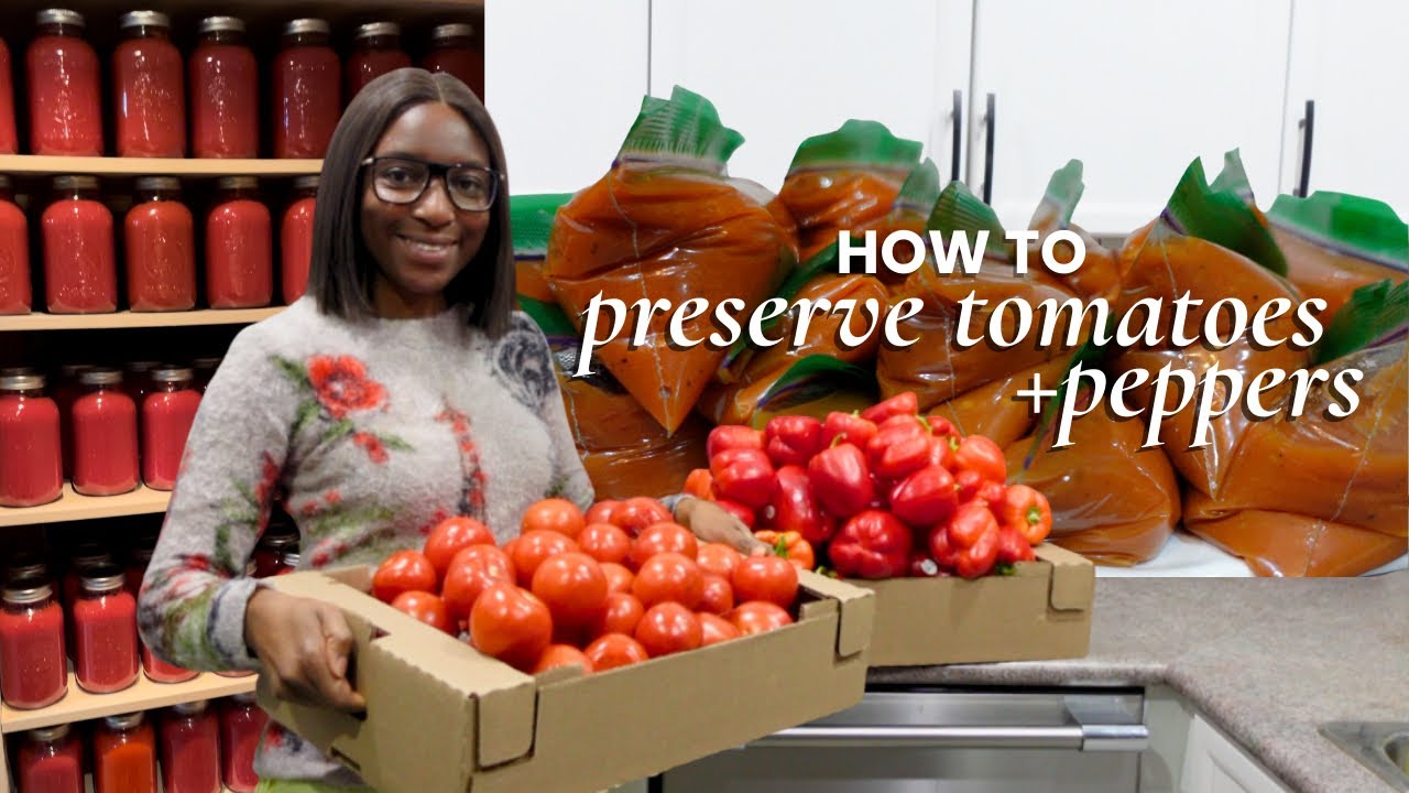 How to Preserve Tomatoes and Peppers | Easy Homemade Tomato Paste Tutorial