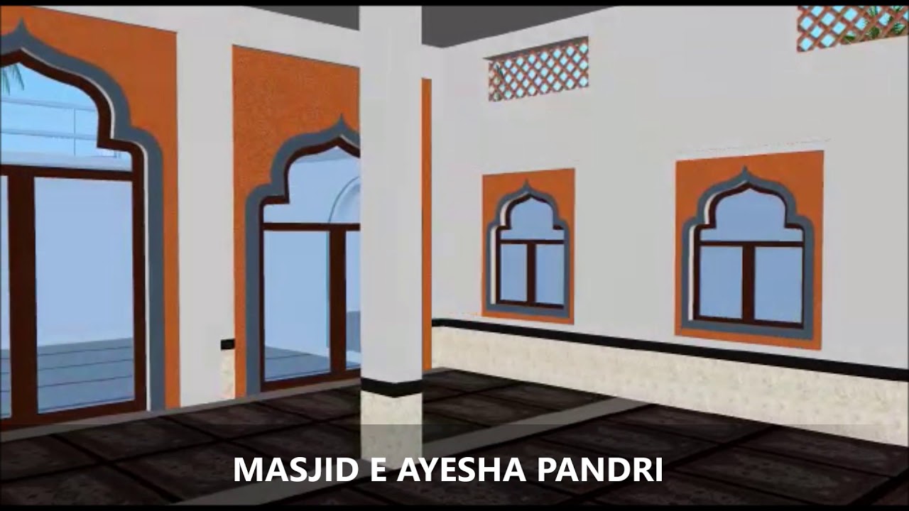 Masjid e Ayesha Pandri Updated Architectural Design in Sketch Up