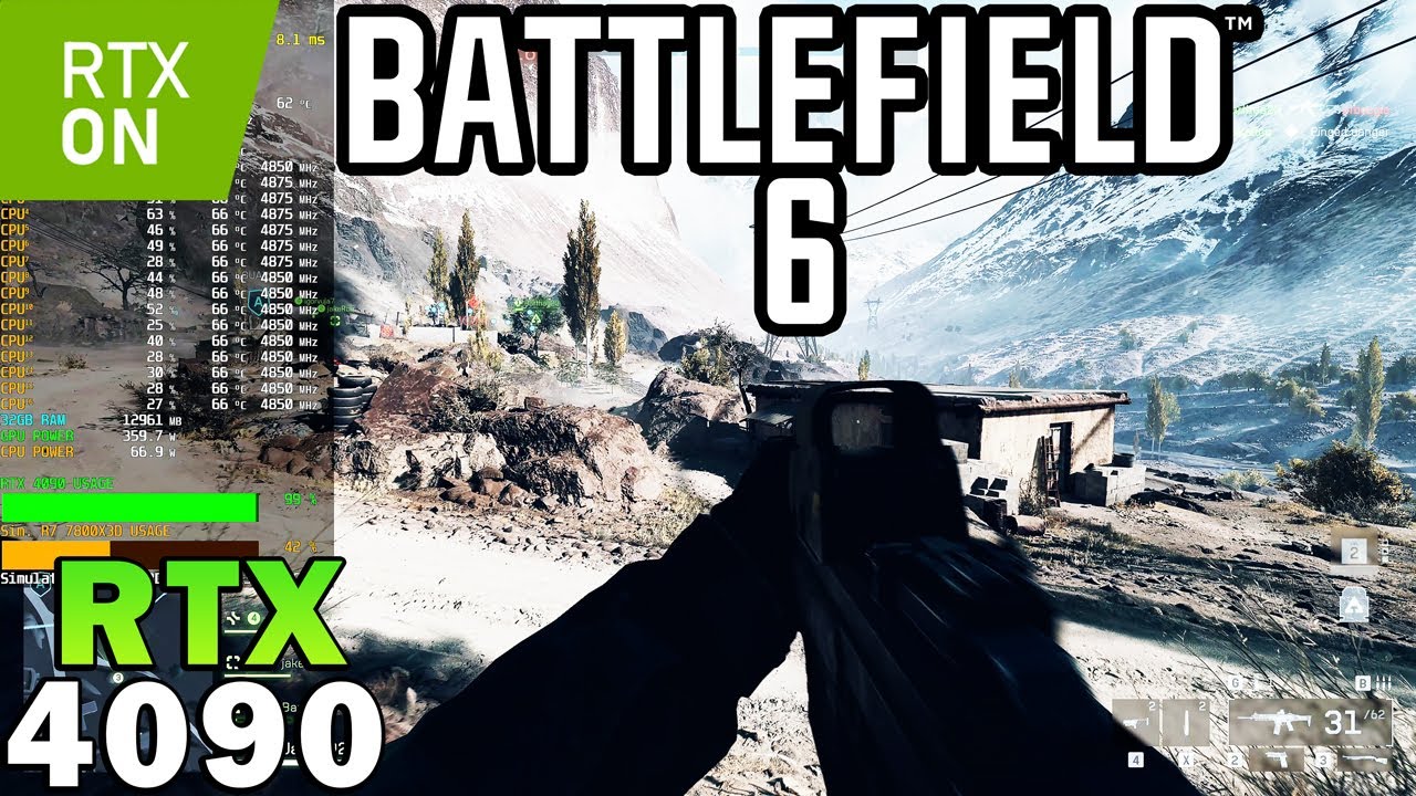 Battlefield 6 Beta | RTX 4090 | Sim. R7 7800X3D | 4K - 1440p - 1080p | Ultra & Low Settings