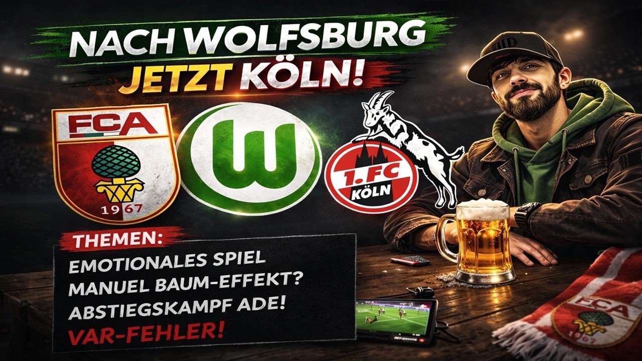 🔴 FCA TALK MIT FANS | WOLFSBURG, VAR,  K&Ouml;LN, WOHIN GEHT DER WEG DES FC AUGSBURG`S?