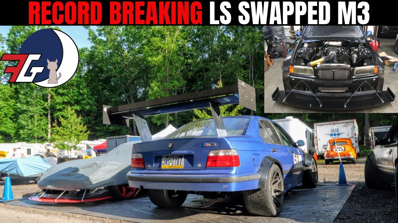 Огнедышащий V8 BMW M3 (E36) Hillclimb MONSTER под управлением Марка Обеля | LS SWAP THE WORLD