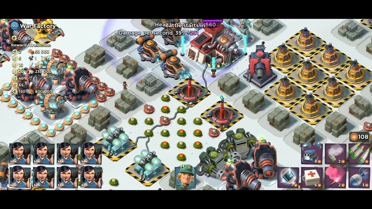 👉GEARHEAD ZOOKAS  ATTACK 👈BOOM BEACH 2023