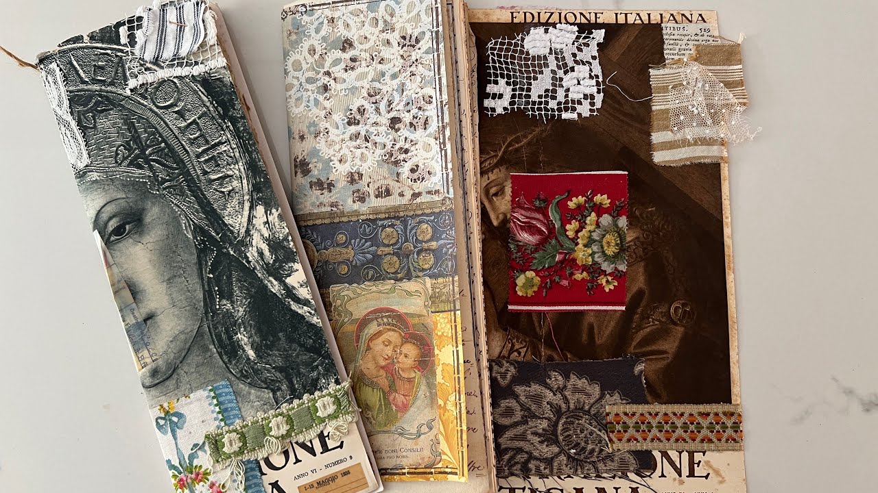 TUTORIAL HOW TO | Tall document Journal Italian churches | pockets and tucks PART 2
