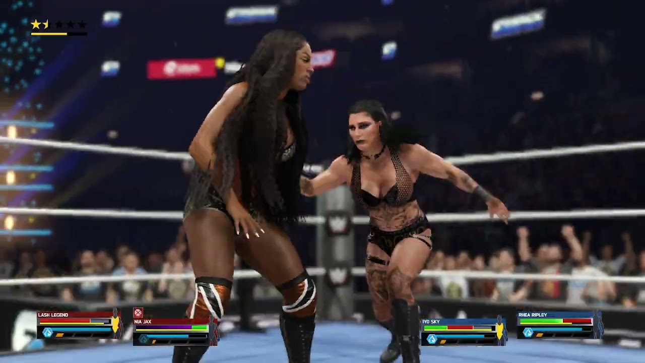wwe 2k25 rhiyo vs irresistible forces