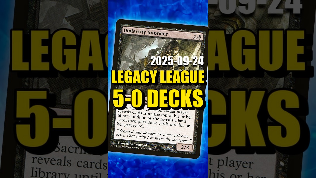 UNDEFEATED MTG Legacy League Decklists (2025-09-24) 