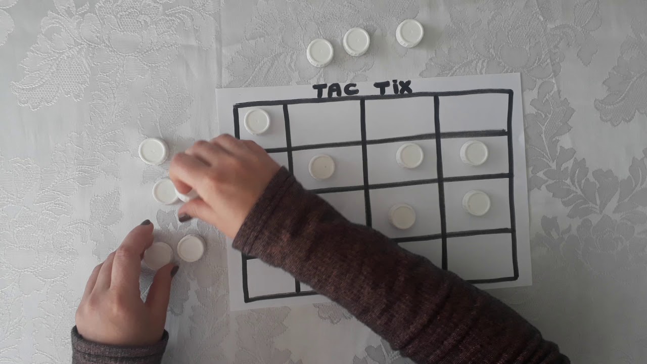 TAC TİX OYUNU-EVDE YAP VE OYNA-AKIL VE ZEKA OYUNLARI