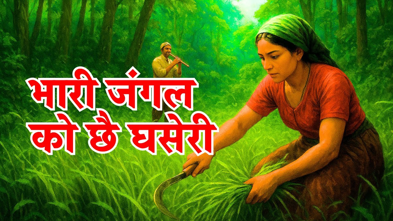 Bhari Jungle Ko Chhe Ghaseri | भारी जंगल को छै घसेरी | Uttarakhandi Song | Pahadi Gaana | Jungle