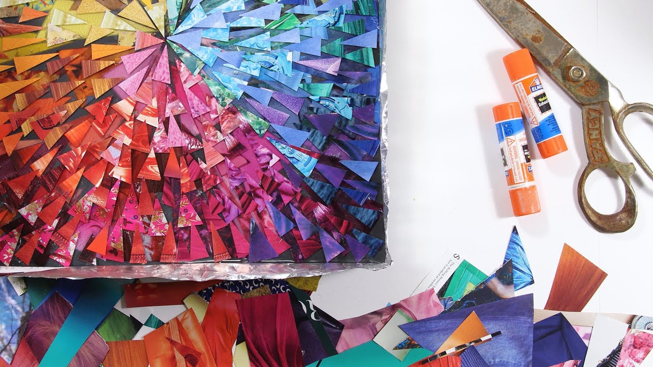 Art Tutorial: Thick, Multi-layered Resin Collage DIY