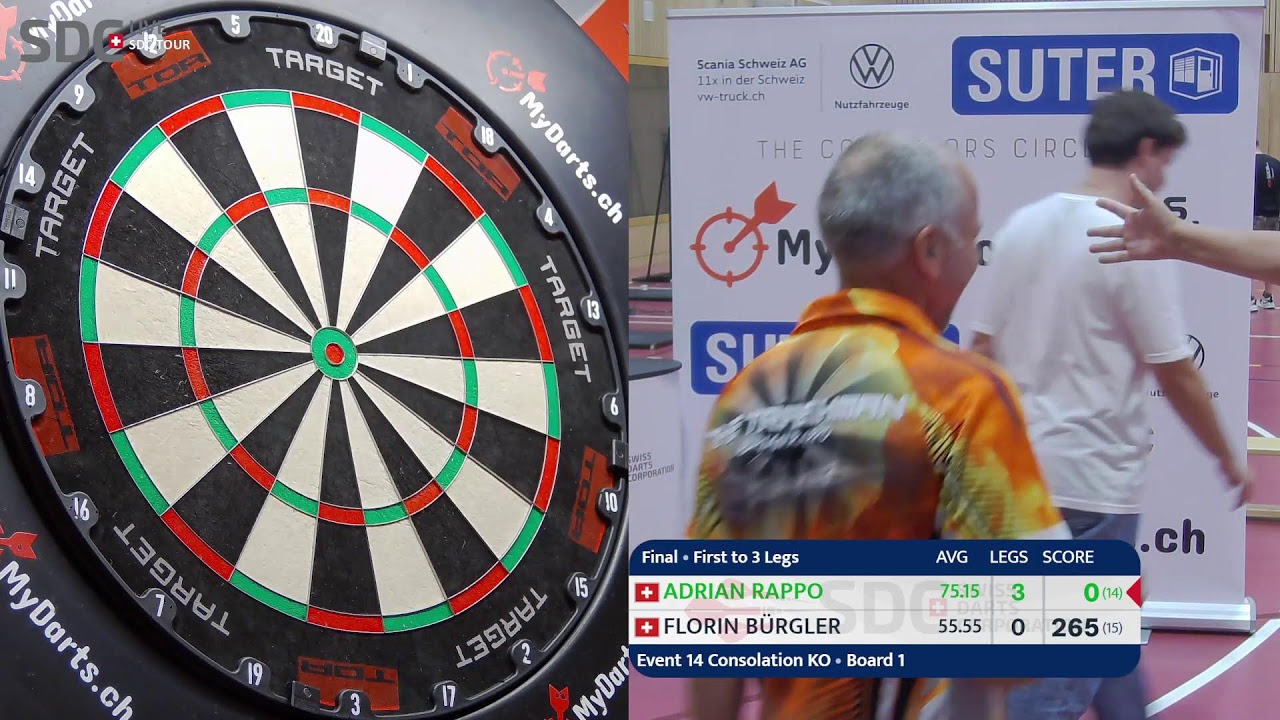 MyDarts.ch SDC Tour Event 14 - 2025 - LIVE aus Hausen AG