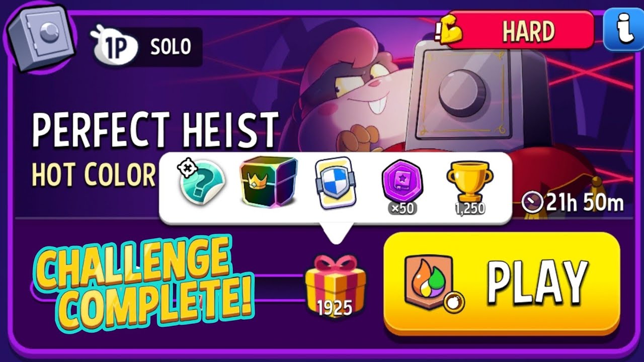 Perfect Hot Color Bombs Away Match Masters Solo Challenge Score 1925 10 Moves 