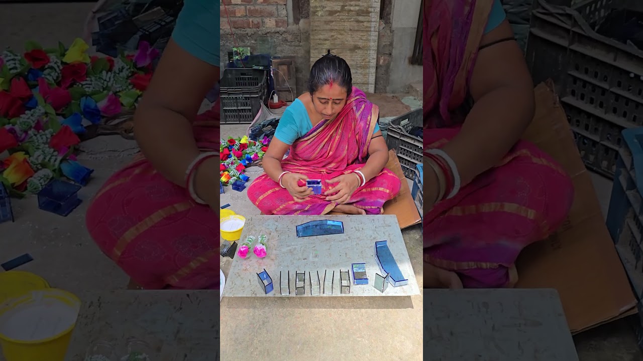 Amazing Handmade Glass Showpiece Making Process #shorts