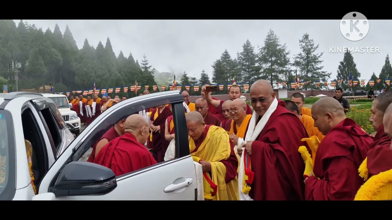 His Eminence kyabjee Tobden Rinpoche la visiting at GRL Monastery mon Bomdila 
