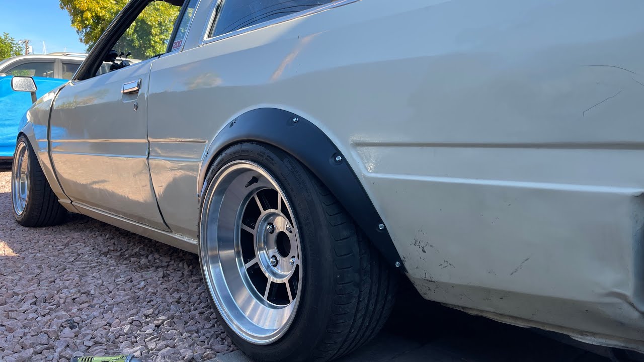 Установка расширителей колесных арок на мою Toyota Corolla TE72 Sport Coupe.
