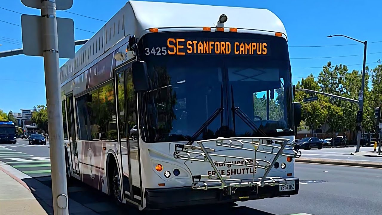 Stanford Marguerite Shuttle 2017 BYD K9 #3425 on SE Shopping Express 