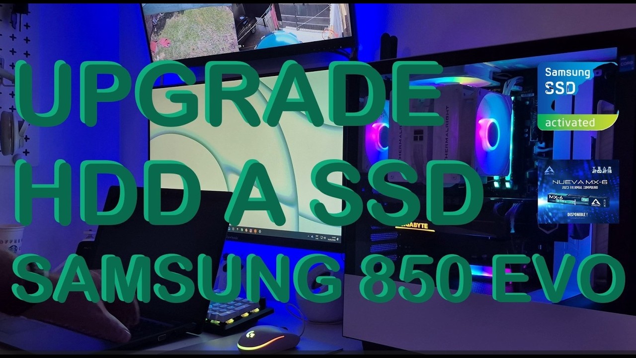 Upgrade Notebook  HDD a SSD Samsung y service pasta térmica MX6