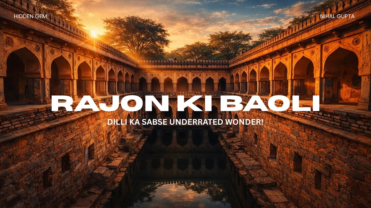 500 YRS OLD 😱 | Rajon Ki Baoli | Mehrauli Archaeological Park Delhi hidden places