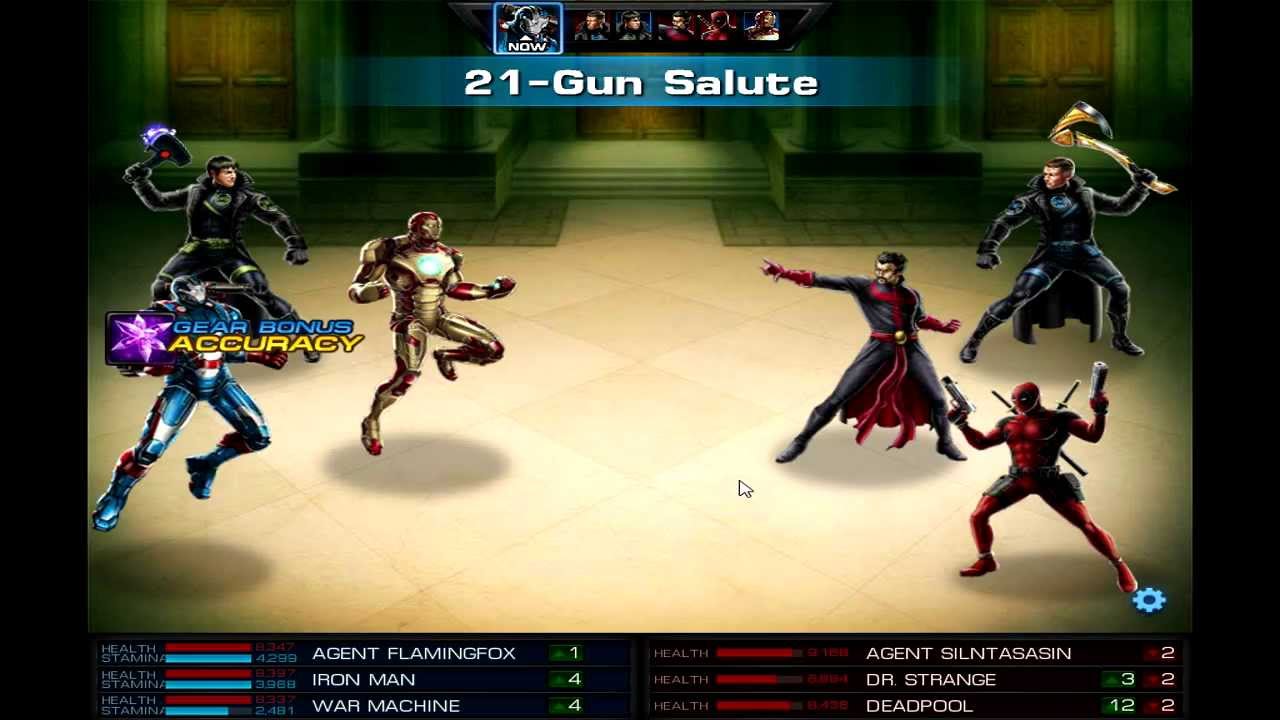 Marvel Avengers Alliance PVP - Iron Man/War Machine Vs. Dr. Strange/Deadpool