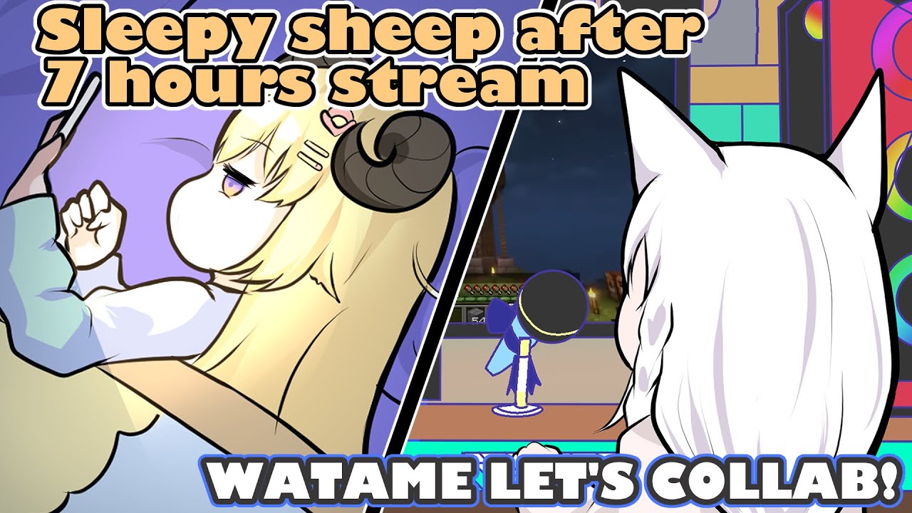 Fubuki jokingly invites Watame to sudden colab at 5 A M. 【Hololive Animation｜Eng sub】