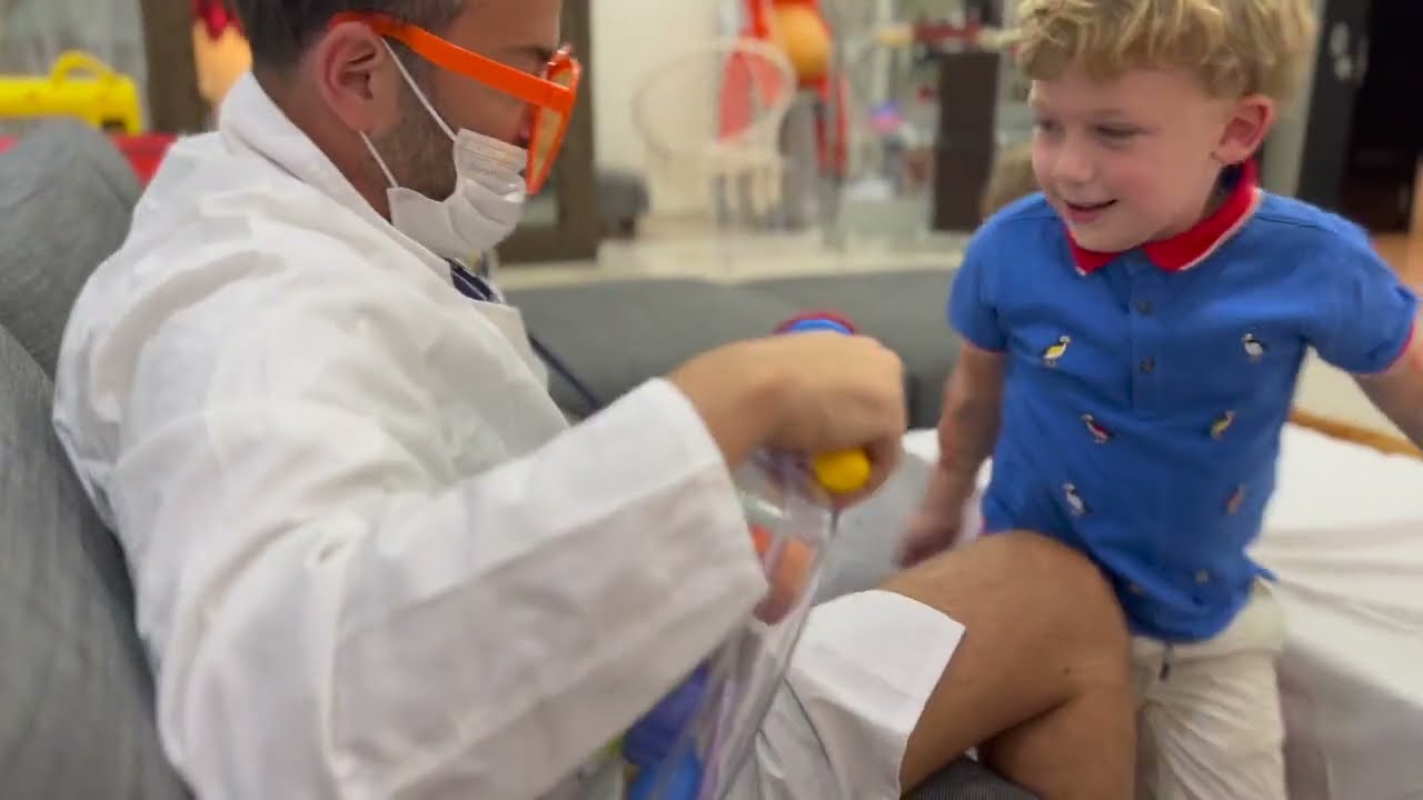 Haydar and Freya Need A Doctor | Kids Pretend Play