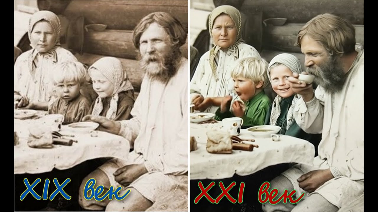 Крестьянские будни. Ожившие фото - Часть 1 | Daily Life of Villagers. Colorized & Restored - Part 1