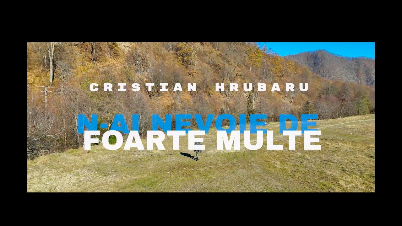 CRISTIAN HRUBARU - N-AI NEVOIE DE FOARTE MULTE (cover) official video