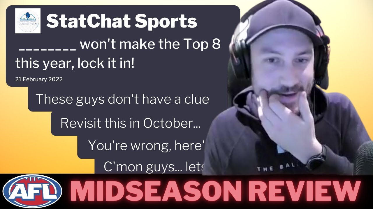 We got called out for our 2022 AFL Season Predictions... we reviewed them.