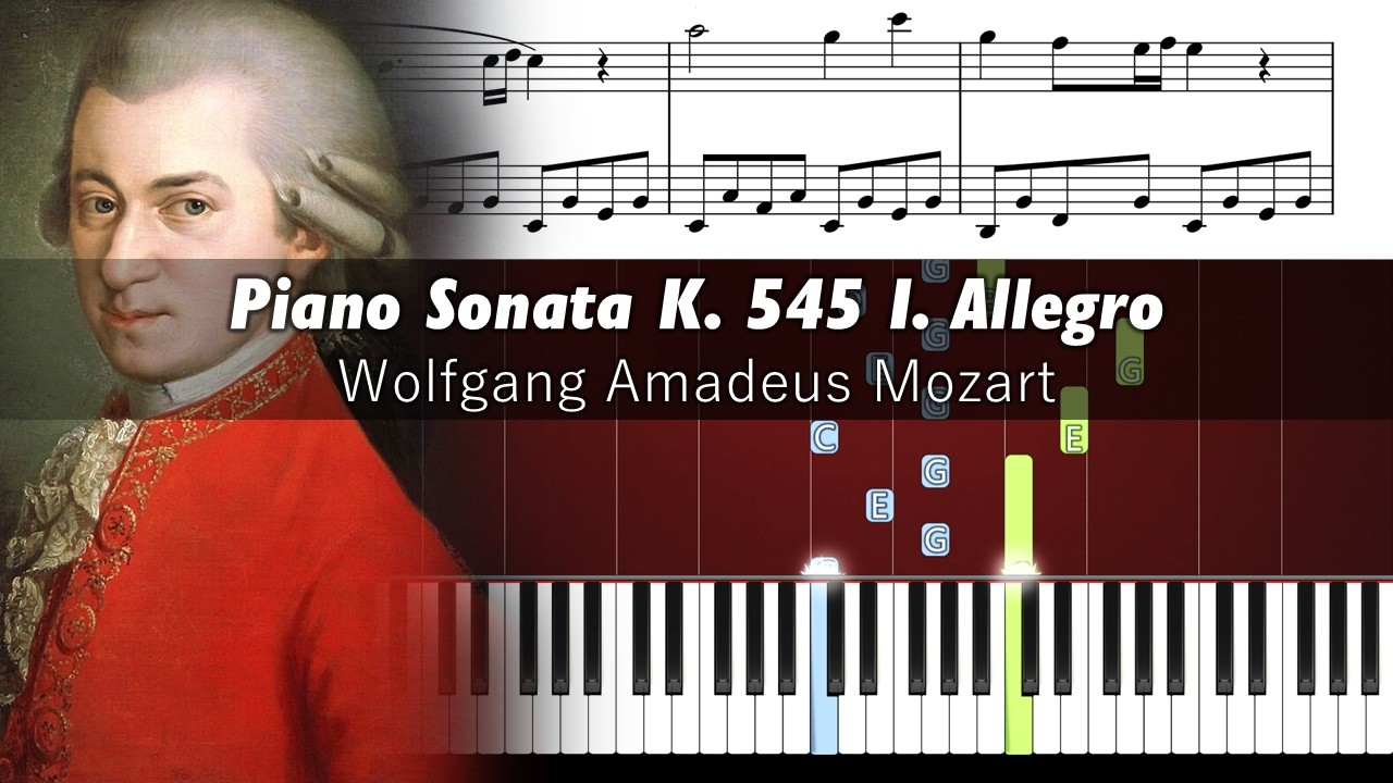 Mozart - Piano Sonata in C Major, K.545 - Piano Tutorial with Sheet Music