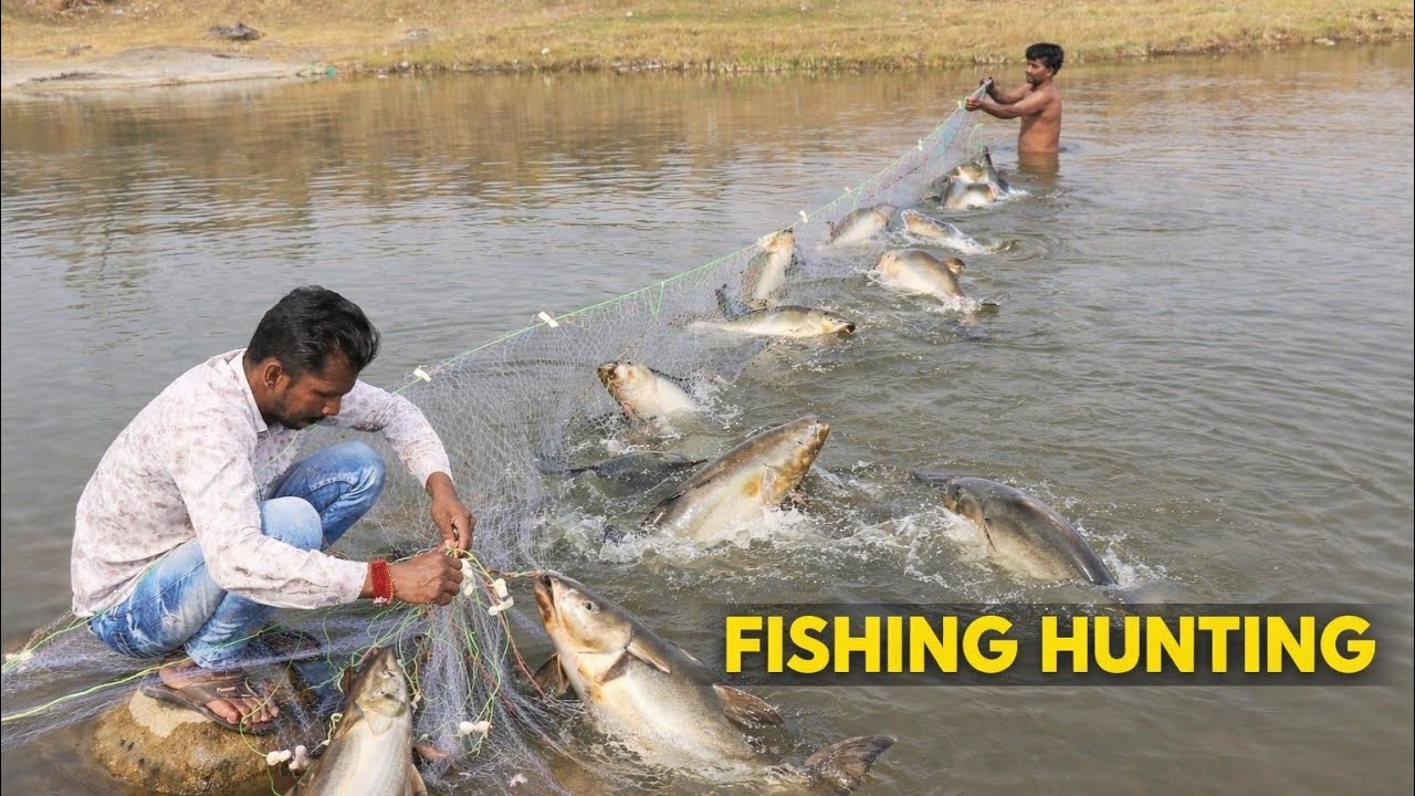 fhish hunting ll catching big size katla fishes #fhising video 
