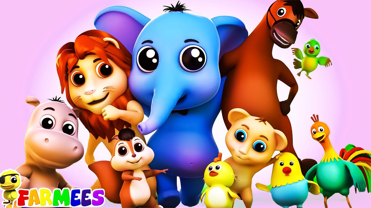 Animal Sound Song + More Cartoon Learning Music Videos for Children