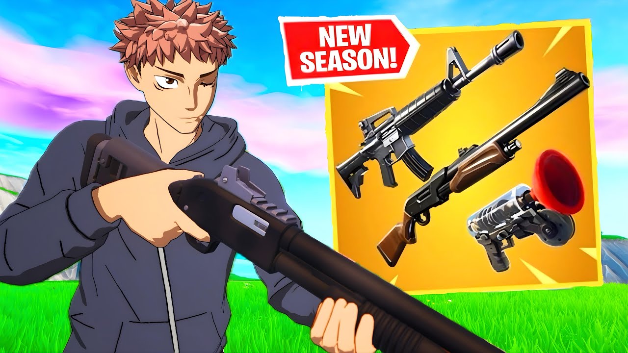 Streetwear Yuji Itadori Skin Gameplay - Solo Reload WIN - Quick Weapon Feature - Fortnite C6 S2