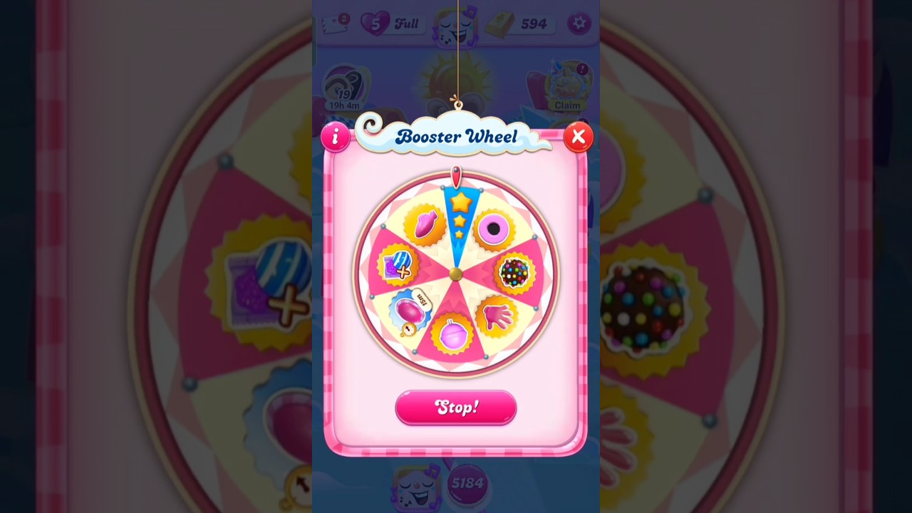 How to Win All Boosters For Free in ||| Candy Crush Saga Daily Treat Machine #shorts #games #candy